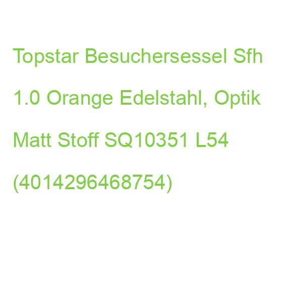 Topstar Besuchersessel Sfh 1.0 Orange Edelstahl, Optik Matt Stoff, 1 St. SQ10351 L54 (4014296468754)