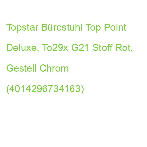 Topstar Bürostuhl Top Point Deluxe, To29x G21 Stoff Rot, Gestell Chrom (4014296734163)