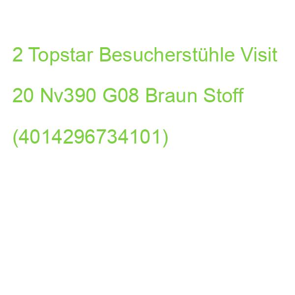 2 Topstar Besucherstühle Visit 20 Nv390 G08 Braun Stoff (4014296734101)