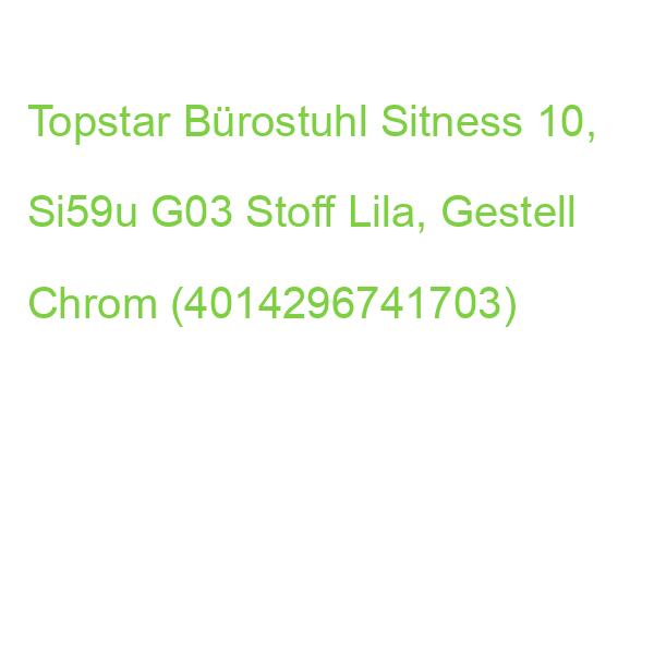 Topstar Bürostuhl Sitness 10, Si59u G03 Stoff Lila, Gestell Chrom (4014296741703)
