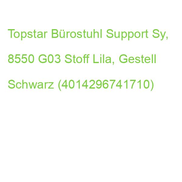 Topstar Bürostuhl Support Sy, 8550 G03 Stoff Lila, Gestell Schwarz (4014296741710)