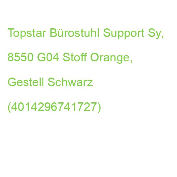 Topstar Bürostuhl Support Sy, 8550 G04 Stoff Orange, Gestell Schwarz (4014296741727)