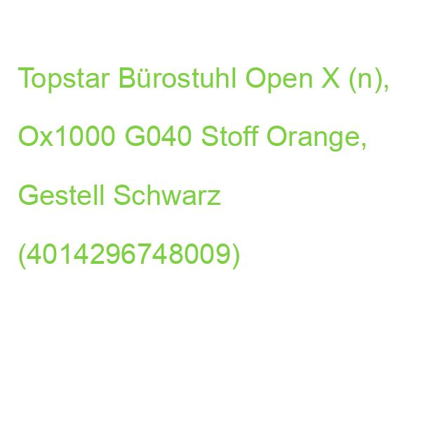 Topstar Bürostuhl Open X (n), Ox1000 G040 Stoff Orange, Gestell Schwarz (4014296748009)
