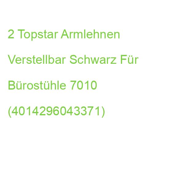 2 Topstar Armlehnen Verstellbar Schwarz Für Bürostühle 7010 (4014296043371)