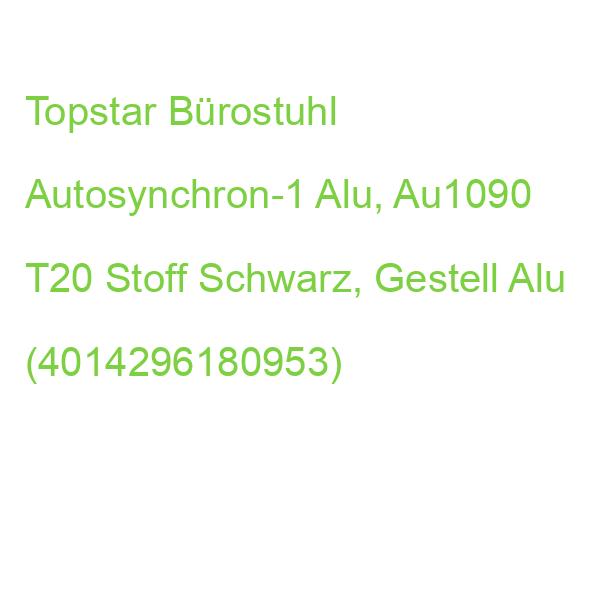 Topstar Bürostuhl Autosynchron-1 Alu, Au1090 T20 Stoff Schwarz, Gestell Alu (4014296180953)