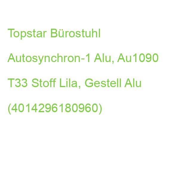 Topstar Bürostuhl Autosynchron-1 Alu, Au1090 T33 Stoff Lila, Gestell Alu (4014296180960)