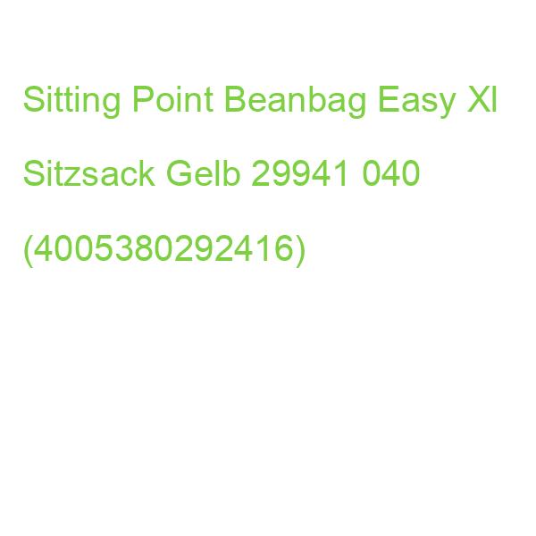 Sitting Point Beanbag Easy Xl Sitzsack Gelb 29941 040 (4005380292416)