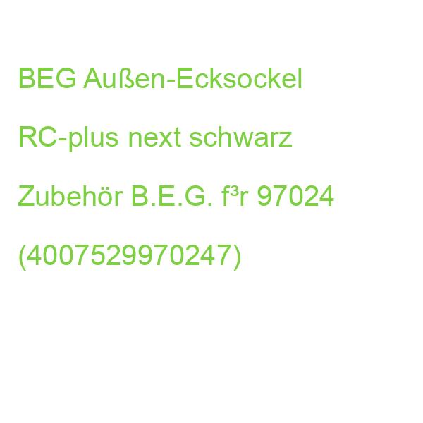 Ecksockel für RC-Plus next schwarz B.E.G. f³r 97024 (4007529970247)
