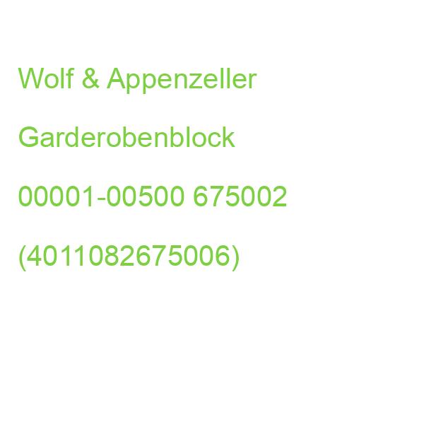 Wolf & Appenzeller Garderobenblock 00001-00500, Gelb, 1 Rolle 675002 (4011082675006)
