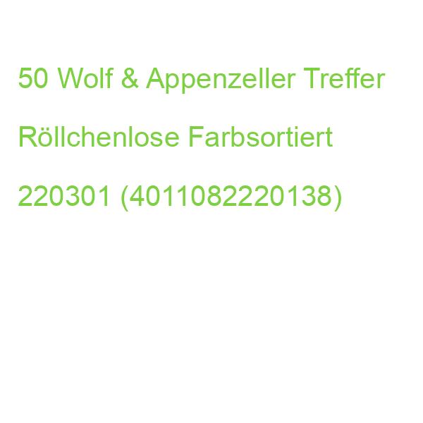 Wolf & Appenzeller Treffer Röllchenlose 301-350 Farbsortiert 50 St. 220301 (4011082220138)
