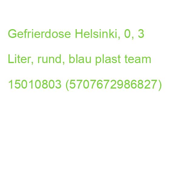 Gefrierdose Helsinki, 0, 3 Liter, rund, blau plast team 15010803 (5707672986827)