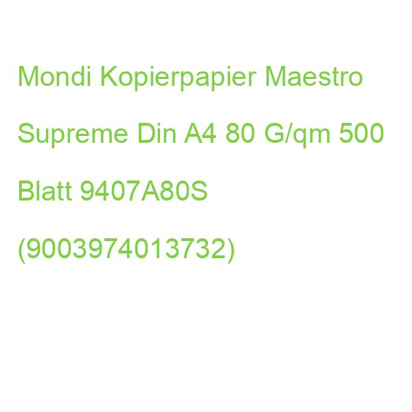 Mondi Kopierpapier Maestro Supreme Din A4 80 G/qm 500 Blatt 9407A80S (9003974013732)