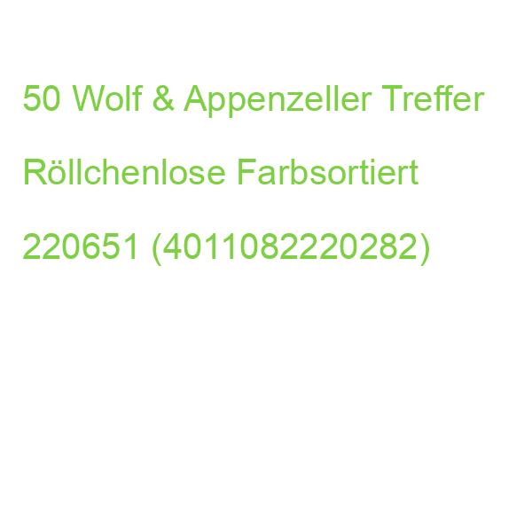 Wolf & Appenzeller Treffer Röllchenlose 651-700 Farbsortiert 50 St. 220651 (4011082220282)