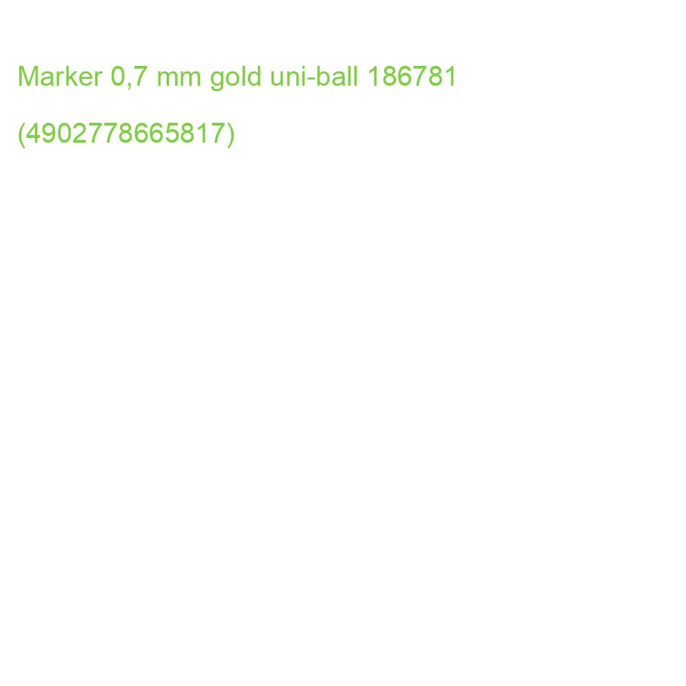 Marker 0,7 mm gold uni-ball 186781 (4902778665817)