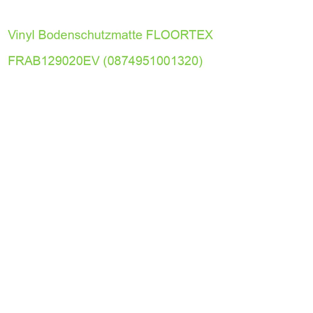 Antimikrobielle Vinyl Bodenschutzmatte 120x90 cm 2 mm Hartböden FLOORTEX FRAB129020EV (0874951001320)