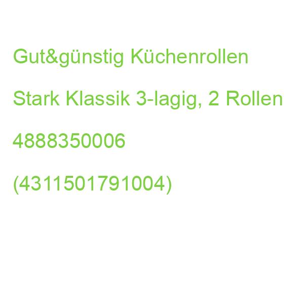 Gut&günstig Küchenrollen Stark Klassik 3-lagig, 2 Rollen 4888350006 (4311501791004)