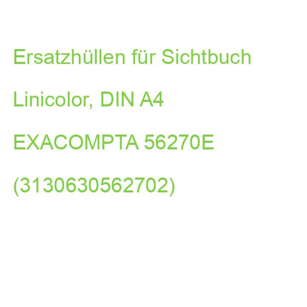 Ersatzhüllen für Sichtbuch Linicolor, DIN A4 EXACOMPTA 56270E (3130630562702)