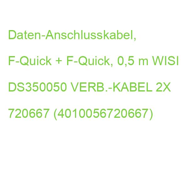 DS 35 0050 VERB.-KABEL 2X F-QUICK 0,5 M WISI DS350050 720667 (4010056720667)