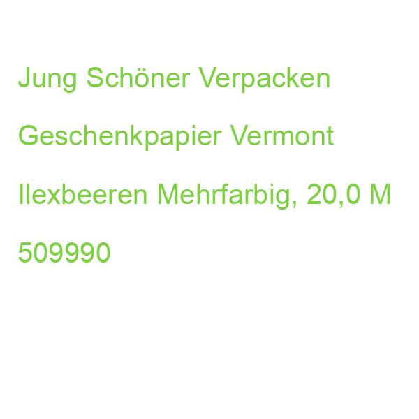 Jung Schöner Verpacken Geschenkpapier Vermont Ilexbeeren Mehrfarbig, 20,0 M 509990