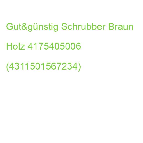 Gut&günstig Wurzelbürste Braun Holz 4175405006 (4311501567234)