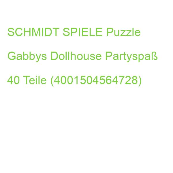 SCHMIDT_SP Puzzle Gabbys Dollhouse Partyspaß mit Glitzereffekt 40 Teile (4001504564728)