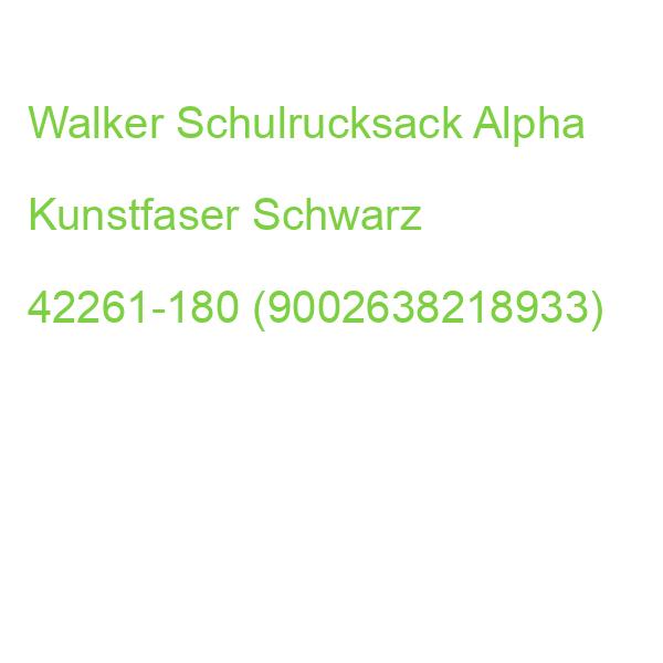 Walker Schulrucksack Classic Alpha Kunstfaser Schwarz 42261-180 (9002638218933)