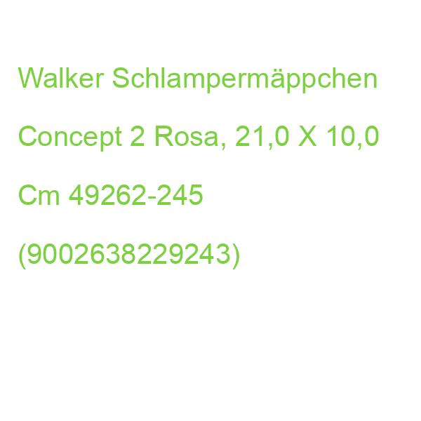 Walker Schlampermäppchen Concept 2 Rosa, 21,0 X 10,0 Cm 49262-245 (9002638229243)