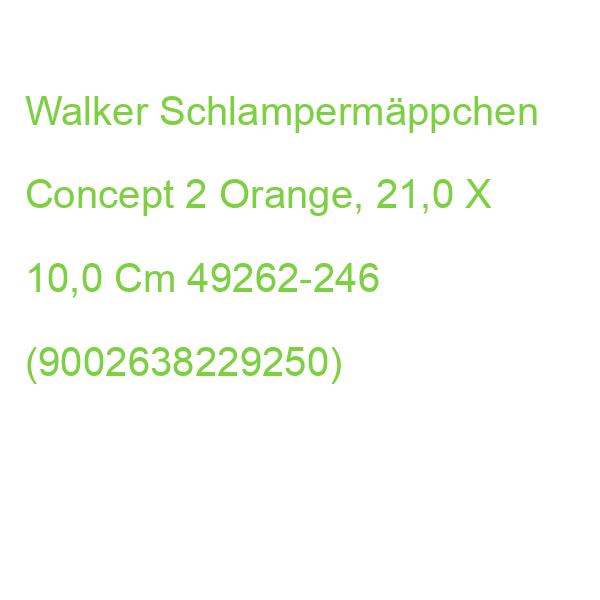 Walker Schlampermäppchen Concept 2 Orange, 21,0 X 10,0 Cm 49262-246 (9002638229250)