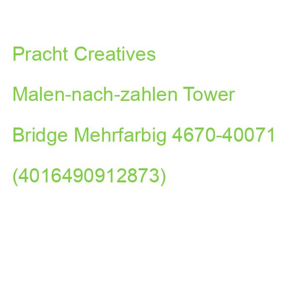 Pracht Creatives Malen-nach-zahlen Tower Bridge Mehrfarbig 4670-40071 (4016490912873)