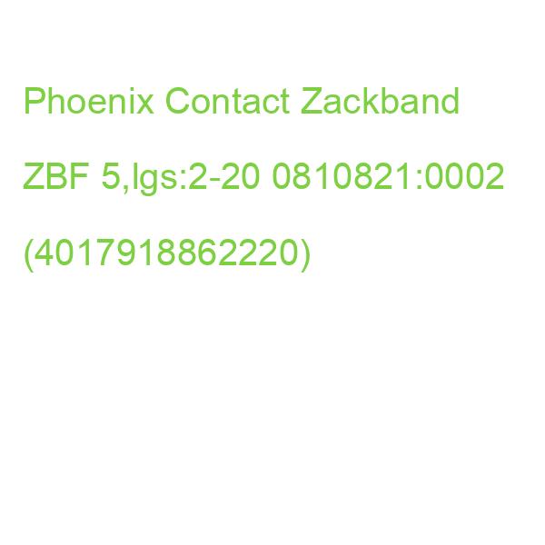 Phoenix Contact Zackband ZBF 5,lgs:2-20 0810821:0002 (4017918862220)