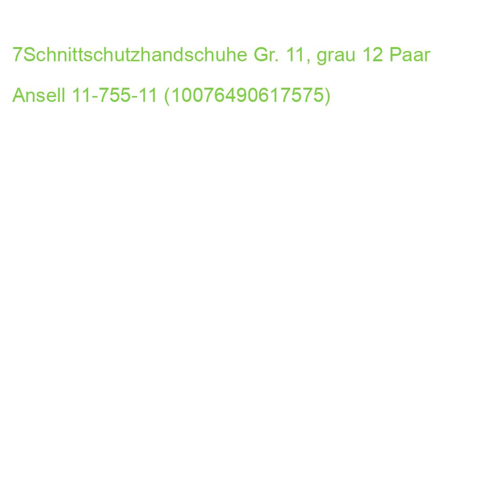 7Schnittschutzhandschuhe Gr. 11, grau 12 Paar ANSELL 11-755-11 (10076490617575)