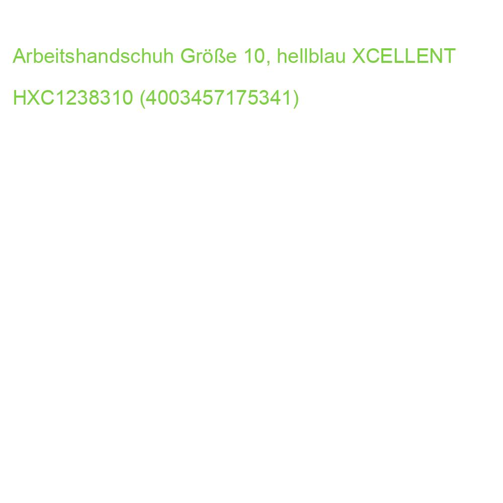 Arbeitshandschuh Größe 10, hellblau XCELLENT HXC1238310 (4003457175341)