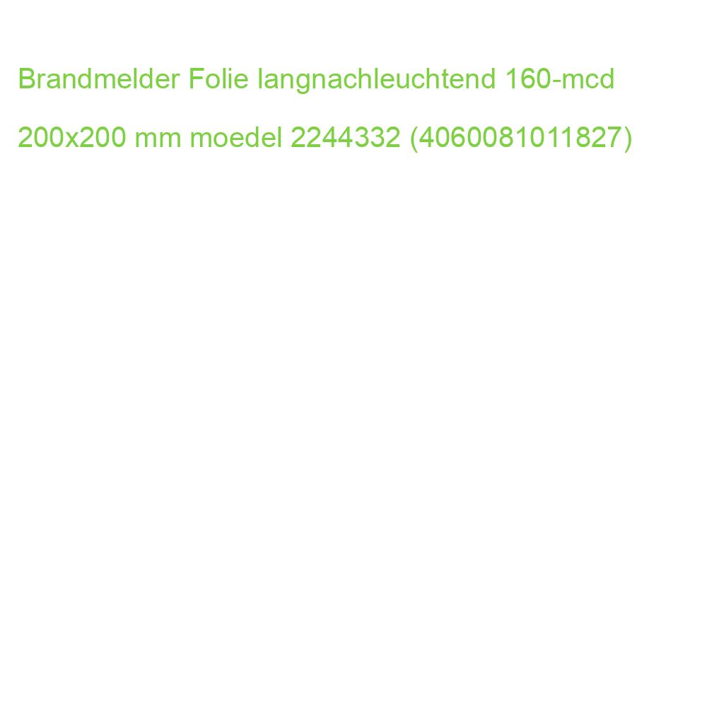 Brandmelder Folie langnachleuchtend 160-mcd 200x200 mm MOEDEL 57061 (4060081011827)