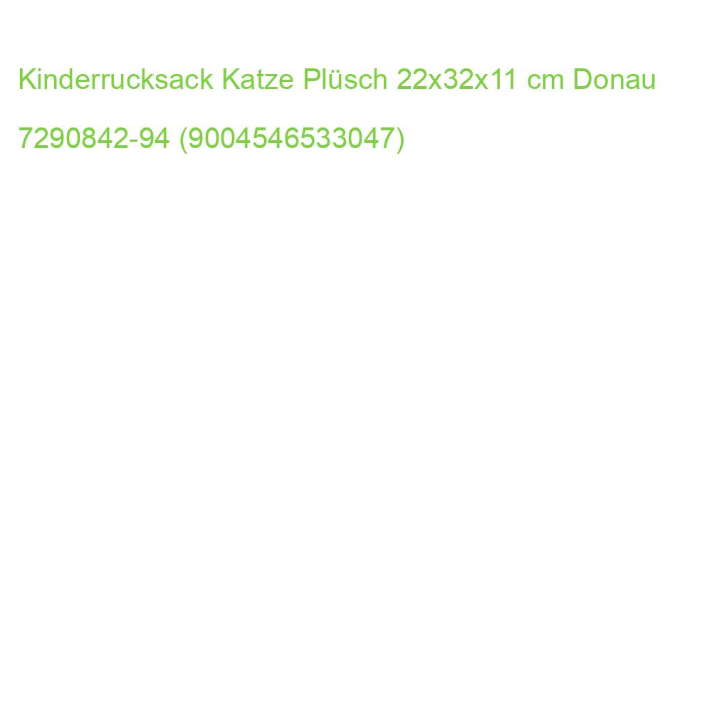 Kinderrucksack Katze Plüsch 22x32x11 cm Donau 7290842-94 (9004546533047)