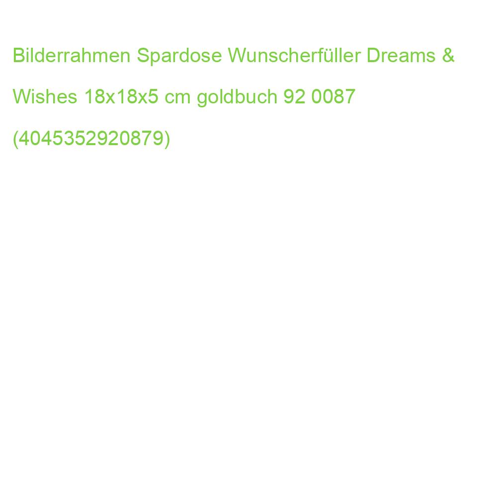 Bilderrahmen Spardose Wunscherfüller Dreams & Wishes 18x18x5 cm GOLDBUCH 92 0087 (4045352920879)