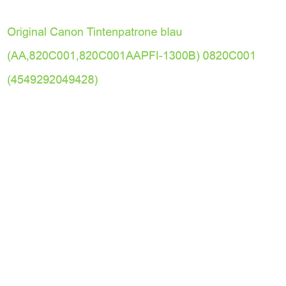 Original Canon Tintenpatrone blau (AA,820C001,820C001AAPFI-1300B) 0820C001 (4549292049428)