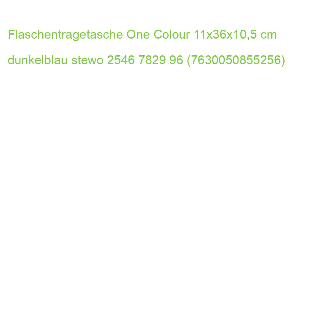 Flaschentragetasche One Colour 11x36x10,5 cm dunkelblau STEWO 2546 7829 96 (7630050855256)