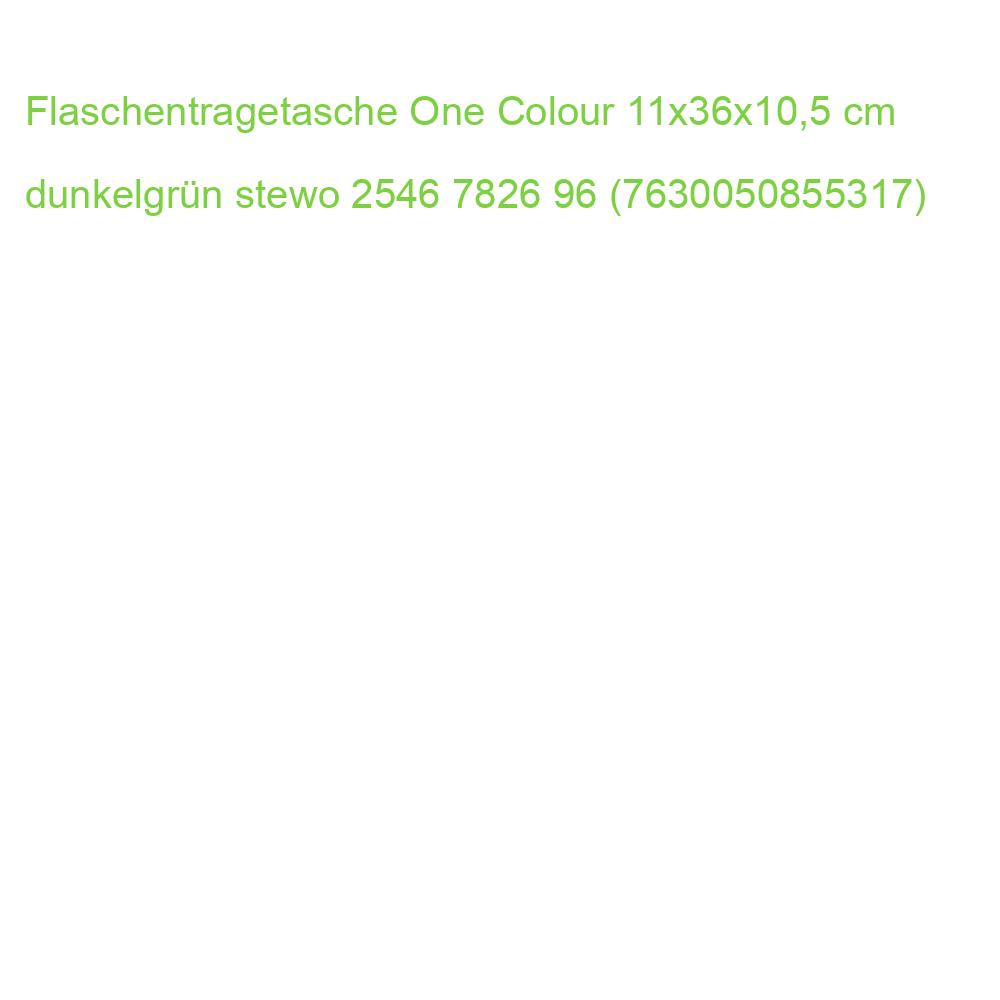 Flaschentragetasche One Colour 11x36x10,5 cm dunkelgrün STEWO 2546 7826 96 (7630050855317)