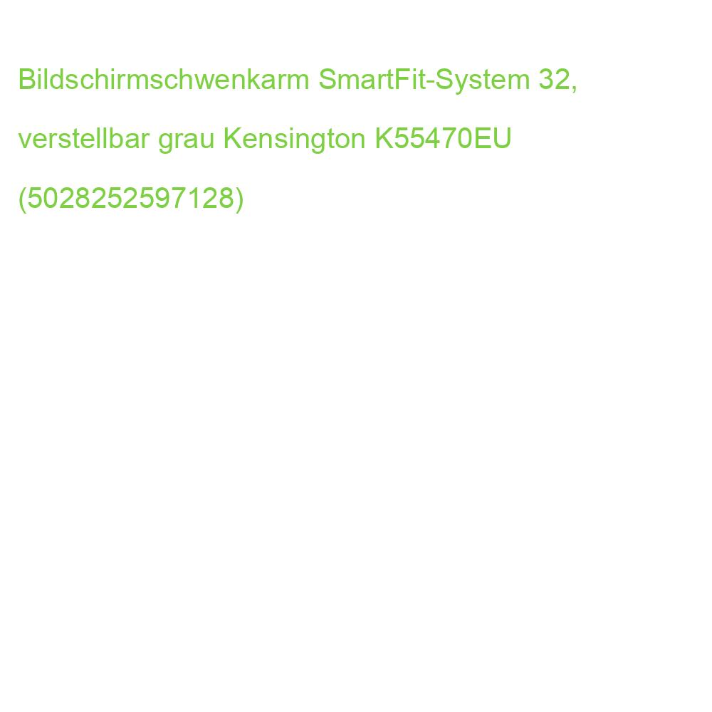 Bildschirmschwenkarm SmartFit-System 32, verstellbar grau Kensington K55470EU (5028252597128)