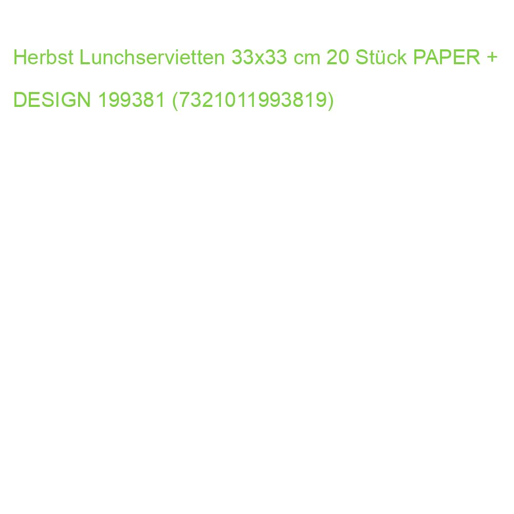 Herbst Lunchservietten 33x33 cm 20 Stück PAPER+DESIGN 199381 (7321011993819)