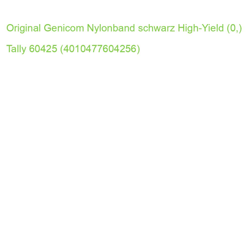Original Genicom Nylonband schwarz High-Yield (0,) Tally 60425 (4010477604256)