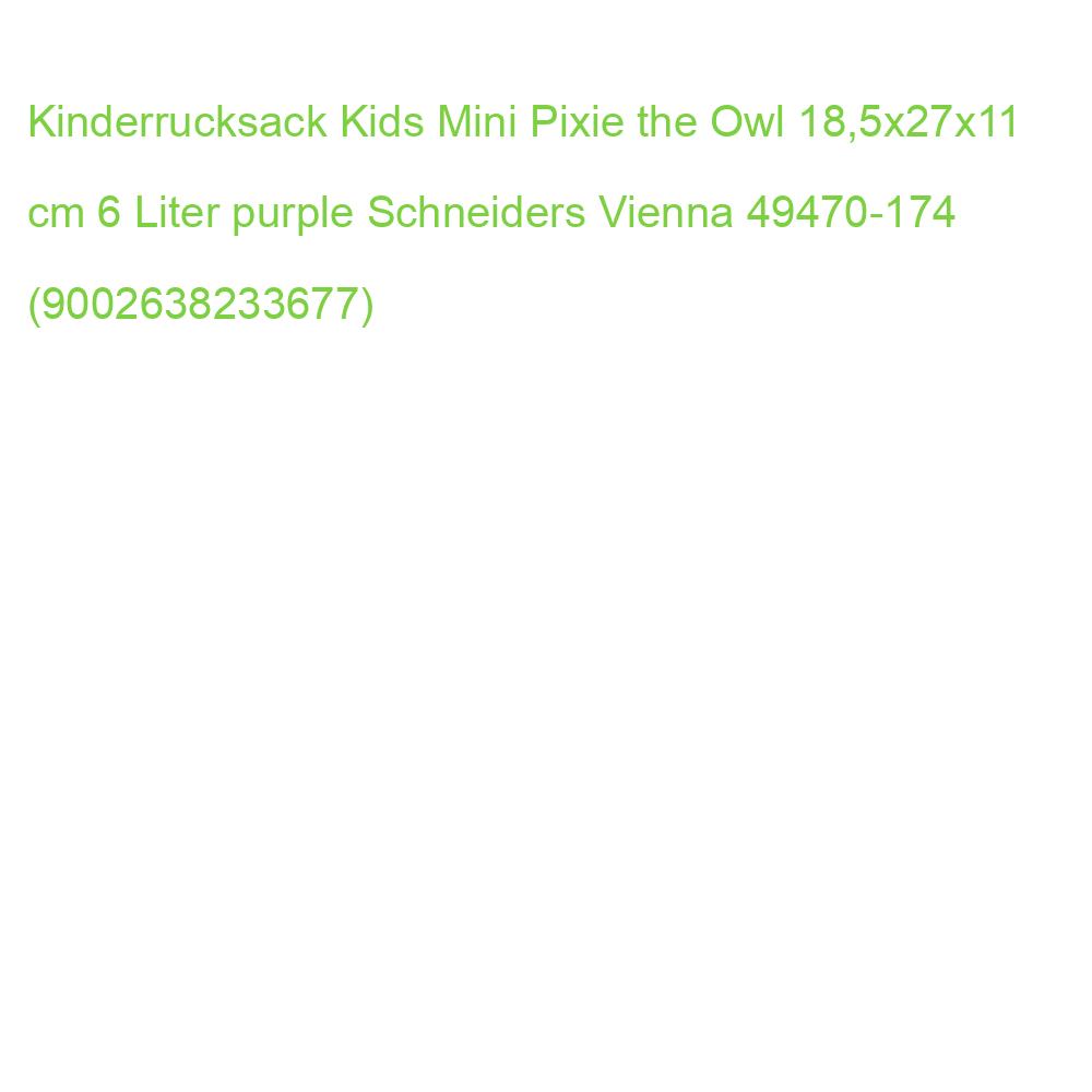 Kinderrucksack Kids Mini Pixie the Owl 18,5x27x11 cm 6 Liter purple SCHNEIDERS 49470-174 (9002638233677)