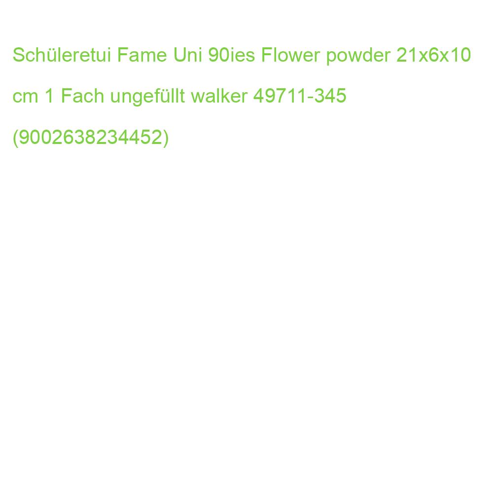 Schüleretui Fame Uni 90ies Flower powder 21x6x10 cm 1 Fach ungefüllt walker 49711-345 (9002638234452)