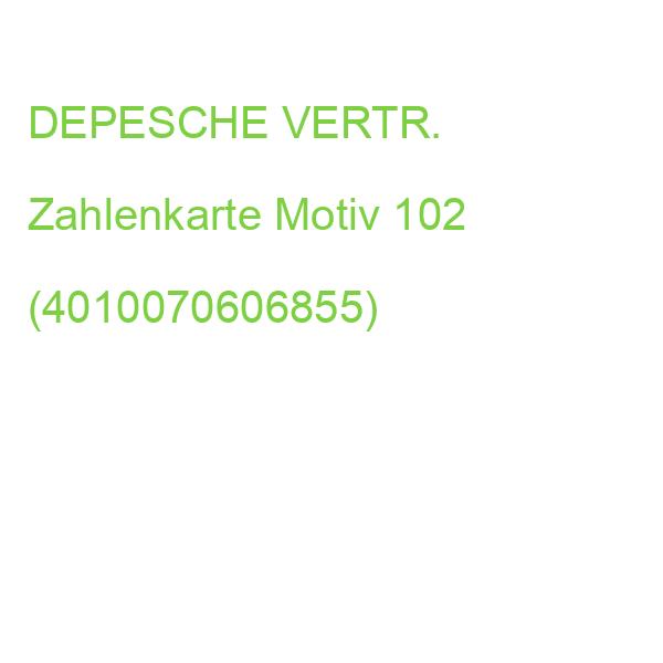 DEPESCHE Zahlenkarte Motiv 102