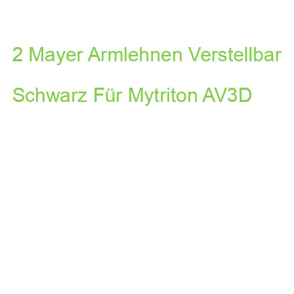 2 Mayer Armlehnen Verstellbar Schwarz Für Mytriton AV3D