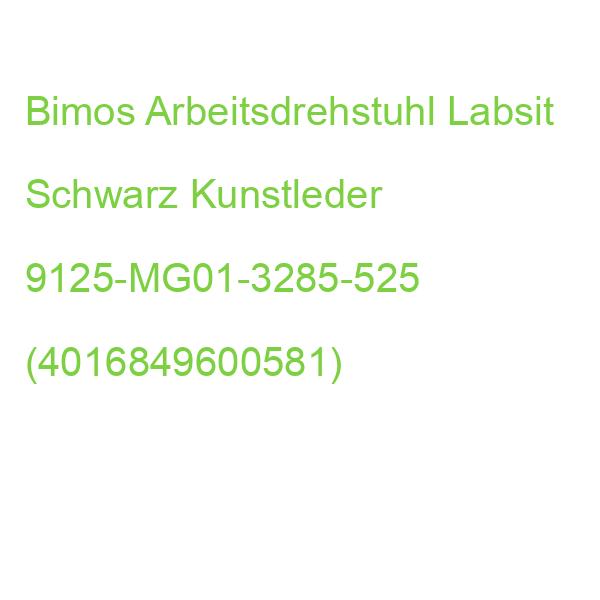 Bimos Arbeitsdrehstuhl Labsit Schwarz Kunstleder 9125-MG01-3285-525 (4016849600581)