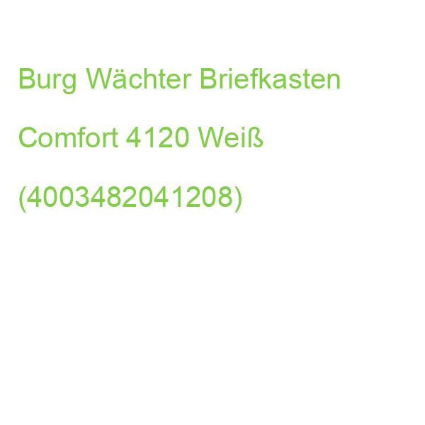 Burg Wächter Briefkasten Comfort 4120 Weiß (4003482041208)