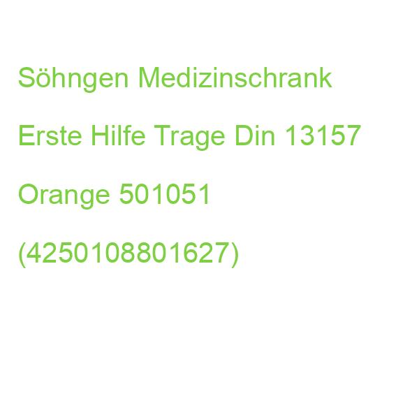 Söhngen Medizinschrank Erste Hilfe Trage Din 13157 Orange 0501051 (4250108801627)