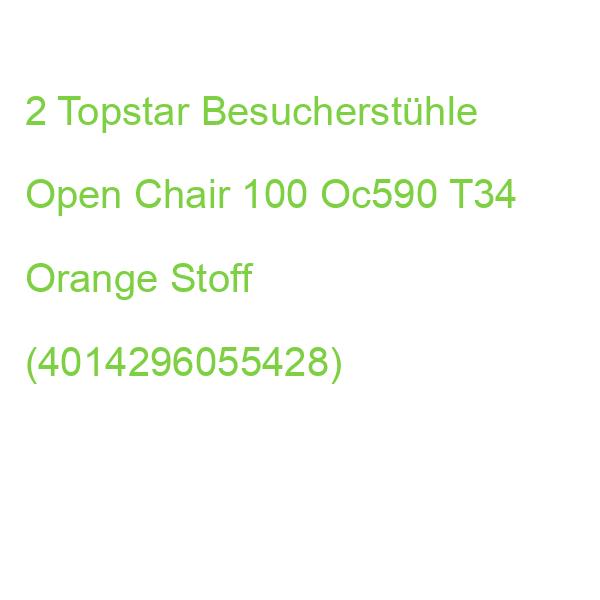 2 Topstar Besucherstühle Open Chair 100 Oc590 T34 Orange Stoff (4014296055428)