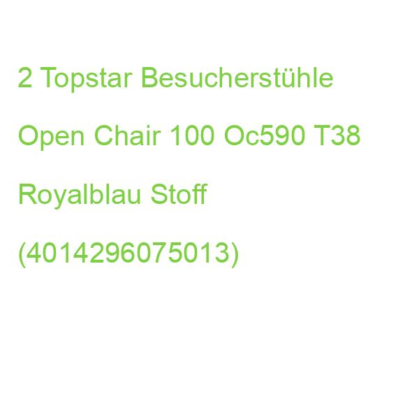 2 Topstar Besucherstühle Open Chair 100 Oc590 T38 Royalblau Stoff (4014296075013)